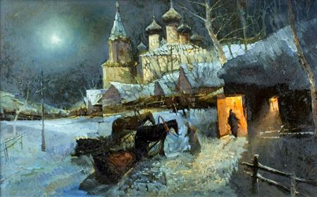 Sample artwork by Mikhail Ponomarenko (Born 1958), known for painting - View similar artists and auction records