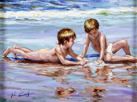 Ninos en la Playa