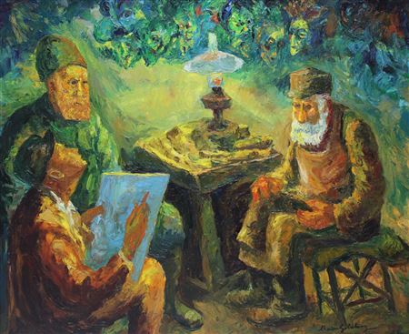 Seated by Lamplight