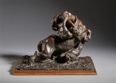 The centauress assailed by satyrs