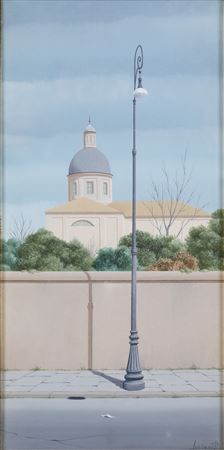 Sulla via Appia by Domenico Luciani - Auction record, sale price, and art valuation. Compare with similar artists and explore comparable artworks.