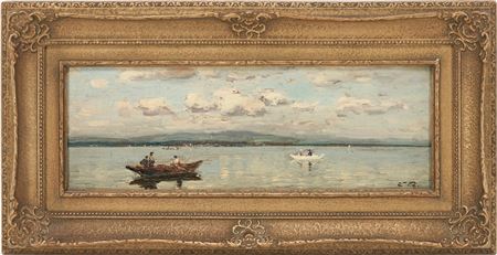 "Boote auf dem Bodensee" or "Boats on Lake Constance"