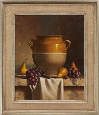 "Confit Jar with Grapes and Pears"