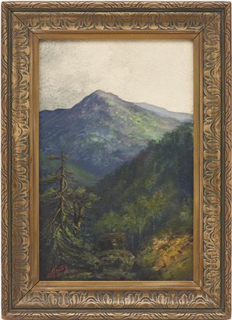 Verdant mountain landscape by Charles Krutch - Auction record, sale price, and art valuation. Compare with similar artists and explore comparable artworks.