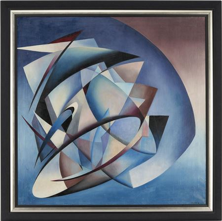 Flight to the While of Unity, 1951 by Philip Perkins - Auction record, sale price, and art valuation. Compare with similar artists and explore comparable artworks.