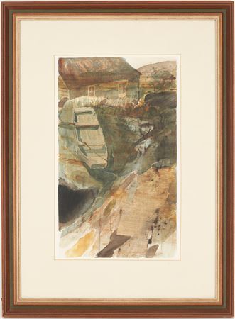 Small Boat before a House