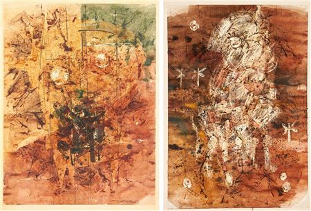 Abstract Mixed Media Paintings (2)