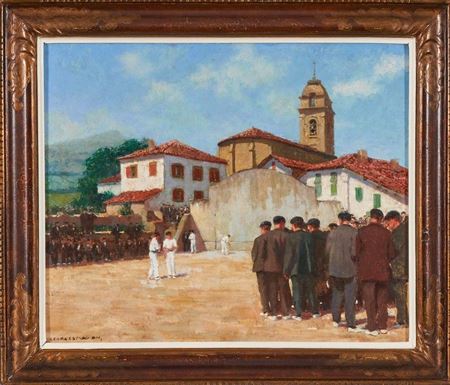 Pelota game at the fronton of Urrugne