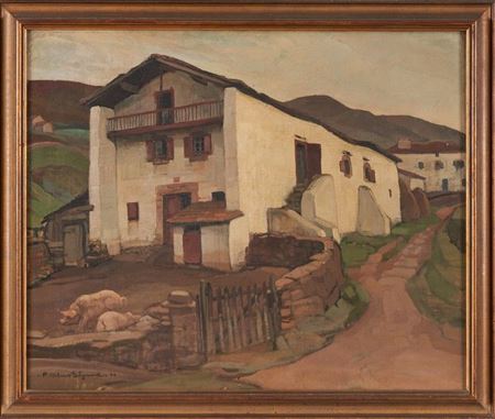 The Basque farm with pigs