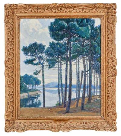 Le Lac d'Hossegor, 1928 by Pierre Gaston Rigaud - Auction record, sale price, and art valuation. Compare with similar artists and explore comparable artworks.