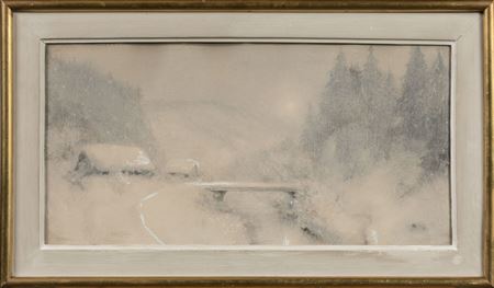 "Small bridge under the snow". by Andre Artigue - Auction record, sale price, and art valuation. Compare with similar artists and explore comparable artworks.