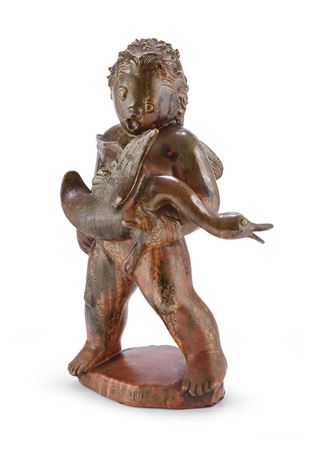 Putto with goose