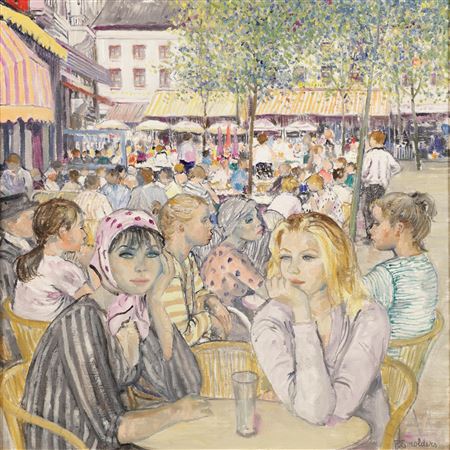 Scène de terrasse by Pol Smolders - Auction record, sale price, and art valuation. Compare with similar artists and explore comparable artworks.