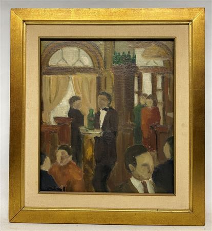 "Escena de bar" by Raul Rial - Auction record, sale price, and art valuation. Compare with similar artists and explore comparable artworks.