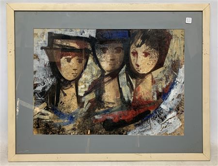 "Tres niños" by Angel Miguel Tejera - Auction record, sale price, and art valuation. Compare with similar artists and explore comparable artworks.