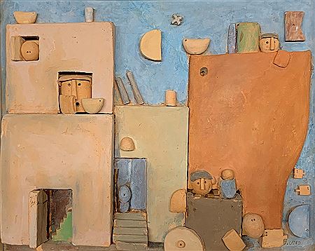 "City scene with port" by Juan Cavo - Auction record, sale price, and art valuation. Compare with similar artists and explore comparable artworks.