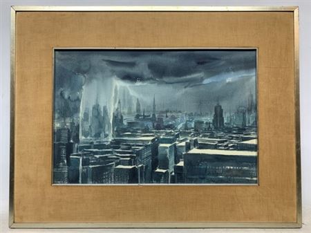 Night City by Joaquin Martinez Navarrete - Auction record, sale price, and art valuation. Compare with similar artists and explore comparable artworks.