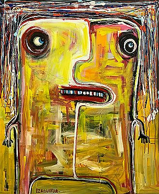 Figure on a yellow background