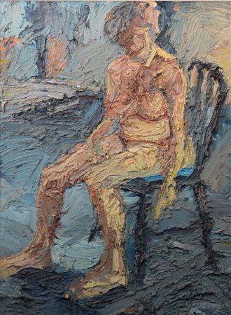 Seated female nude
