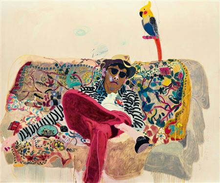 Sample artwork by Yuping Wang (Born 1962), known for neo-expressionist style painting - View similar artists and auction records