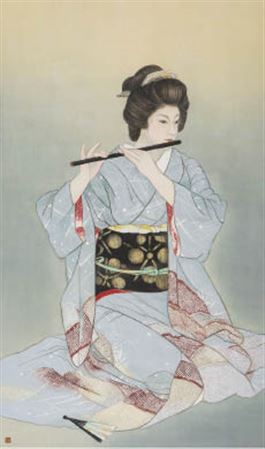 Sample artwork by Hisako Kajiwara (flourished c.1931), known for painting - View similar artists and auction records