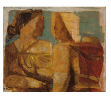 Mother and Baby by Yoshio Mori - Auction record, sale price, and art valuation. Compare with similar artists and explore comparable artworks.