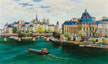 Seine in spring