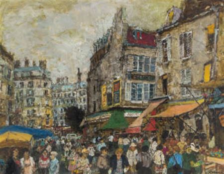 People in morning market