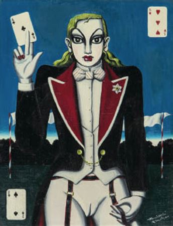 The ace of clubs by Kuniyoshi Kaneko - Auction record, sale price, and art valuation. Compare with similar artists and explore comparable artworks.