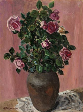 Roses by Kenichi Nakamura - Auction record, sale price, and art valuation. Compare with similar artists and explore comparable artworks.