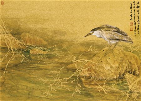 Heron by the Stream