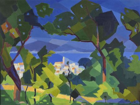 Saint-Tropez, seen from Sainte-Anne, 1974 by Pierre Berjole - Auction record, sale price, and art valuation. Compare with similar artists and explore comparable artworks.