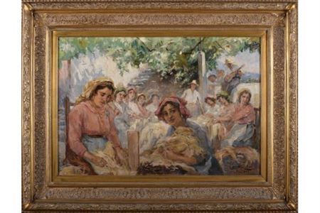 Peasants by Acacio Lino - Auction record, sale price, and art valuation. Compare with similar artists and explore comparable artworks.