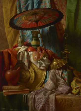 Bric-a-Brac by George Henry Hall - Auction record, sale price, and art valuation. Compare with similar artists and explore comparable artworks.
