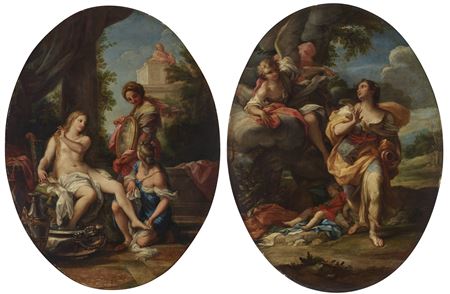 Bathsheba at the Bath; and The Angel Appearing to Hagar in the Wilderness