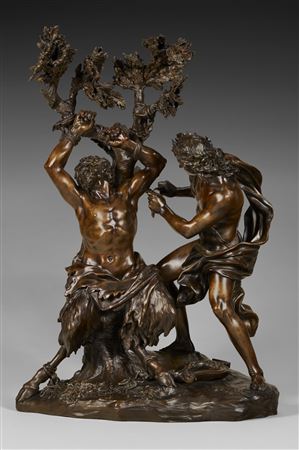A BRONZE GROUP OF APOLLO FLAYING MARSYAS by Battista Foggini - Auction record, sale price, and art valuation. Compare with similar artists and explore comparable artworks.