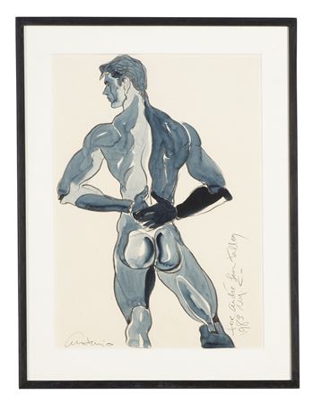 Sketch of a male nude