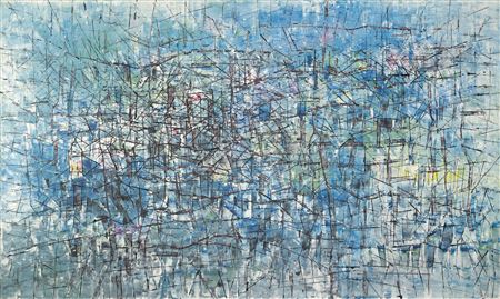 Sample artwork by Antonio Bandeira (1922 - 1967), known for abstract and expressionist easel painting, murals - View similar artists and auction records