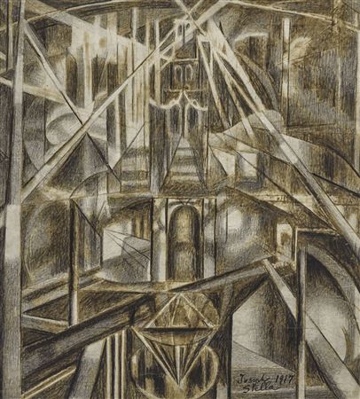 Brooklyn Bridge by Joseph Stella - Auction record, sale price, and art valuation. Compare with similar artists and explore comparable artworks.