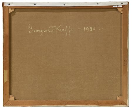 White Calico Rose - auctioned 05/11/2023 - Georgia Totto O'Keeffe signature example for authentication verification from auction lot 7333788