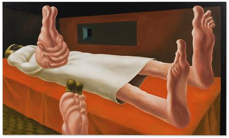 Interior with Orange Bed