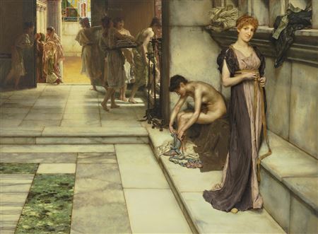 An Apodyterium by Lady Laura Alma-Tadema - Auction record, sale price, and art valuation. Compare with similar artists and explore comparable artworks.