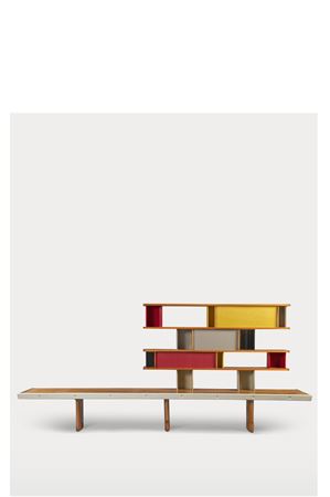 'TUNISIE' BOOKCASE, FROM BEDROOM 11 OF LA MAISON DE LA TUNISIE, CITÉ UNIVERSITAIRE INTERNATIONALE, PARIS, 1952