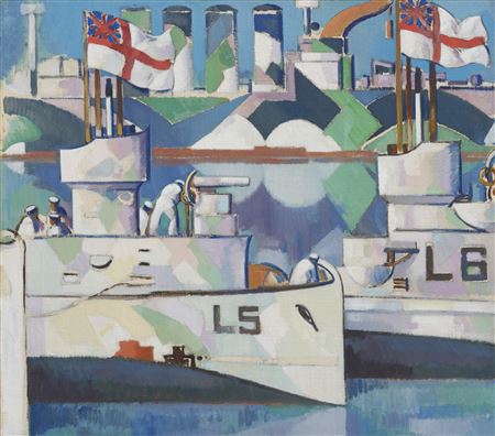 Sample artwork by John Duncan Fergusson (1874 - 1961), known for painterly, fauve-like nude figure, landscape and coastal paintings - View similar artists and auction records
