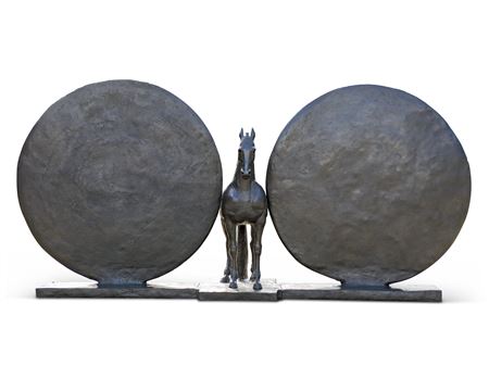 Sample artwork by Christopher LeBrun (Born 1951), known for non objective, abstraction - View similar artists and auction records