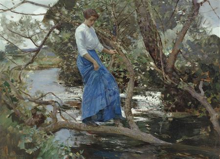 Sample artwork by Harry Watson (1871 - 1936), known for portrait, landscape and figure painting - View similar artists and auction records