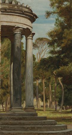 Temple in the Borghese Gardens, Rome by Matthew Ridley Corbet - Auction record, sale price, and art valuation. Compare with similar artists and explore comparable artworks.