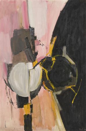 Painting Black and Pink by Adrian Heath - Auction record, sale price, and art valuation. Compare with similar artists and explore comparable artworks.