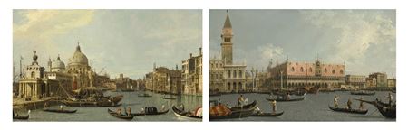 Venice: The Mouth of the Grand Canal from the East; and The Molo, with the Piazzetta and the Doge’s Palace, from the Bacino