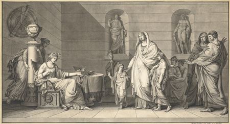 Cornelia, mother of the Gracques brothers, 1795